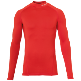 uhlsport Bambini Distinction Colors Base Layer Shirt, Bambini, 100307817, Grigio Scuro mélange, 140