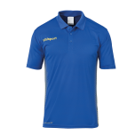 uhlsport Score Polo Shirt azurblau/limonengelb