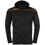 uhlsport Stream 22 Track Hood Jacket schwarz/fluo orange