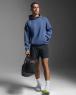 2XU Mens Motion Smooth Spacer Hoodie - indigo/indigo