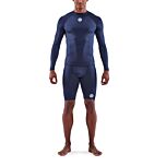 Skins Mens 1-Series Compression Long Sleeve Top (navy blue)