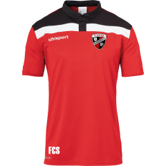 uhlsport FC Stetten/Salmendingen Offense 23 Polo Shirt rot/schwarz/weiß