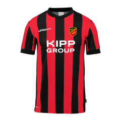 uhlsport FC Holzhausen Retro Stripe Shirt 2024/2025 Kurzarm schwarz/rot