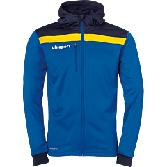uhlsport Offense 23 Multi Hood Jacket azurblau/marine/limonengelb