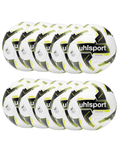 uhlsport Soccer Pro Synergy weiß/schwarz/fluo gelb 10er Set