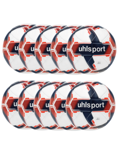 uhlsport Match Addglue weiß/marine/fluo rot 10er Set