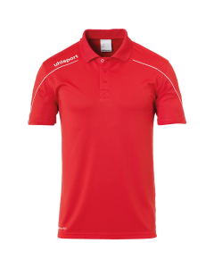 uhlsport Stream 22 Polo Shirt rot/weiß