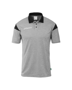 uhlsport Squad 27 Polo Shirt dark grau melange/schwarz