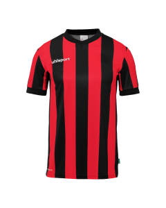 uhlsport Retro Stripe Shirt Kurzarm schwarz/rot