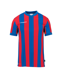 uhlsport Retro Stripe Shirt Kurzarm azurblau/rot