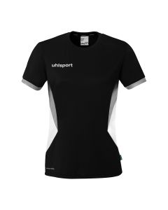 uhlsport Equipe 29 Shirt Kurzarm Damen schwarz/weiß/steingrau