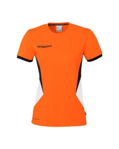 uhlsport Equipe 29 Shirt Kurzarm Damen fluo orange/weiß/schwarz