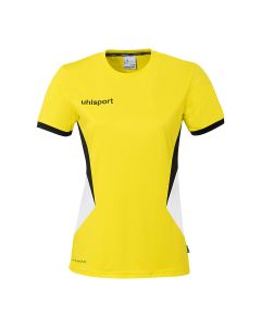 uhlsport Equipe 29 Shirt Kurzarm Damen limonengelb/weiß/schwarz