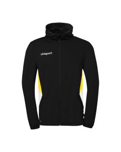 uhlsport Equipe 29 Multi Hood Jacke schwarz/weiß/limonengelb
