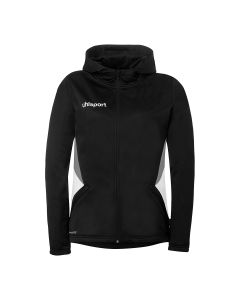 uhlsport Equipe 29 Multi Hood Jacke Damen schwarz/weiß/steingrau