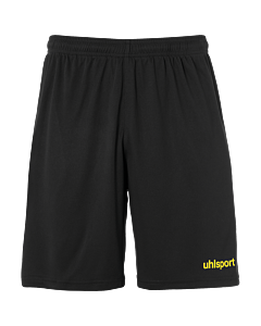 uhlsport Center Basic Shorts ohne Innenslip schwarz/limonengelb