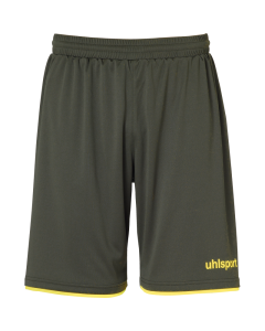uhlsport Club Shorts dark olive/fluo gelb
