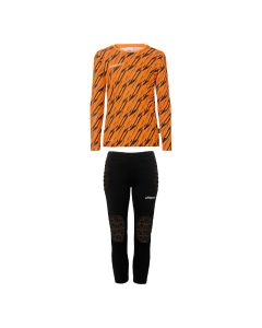 uhlsport Progressive Torwart Set Junior fluo orange/schwarz