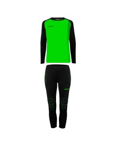 uhlsport Impulse Torwart Set Junior fluo grün/schwarz