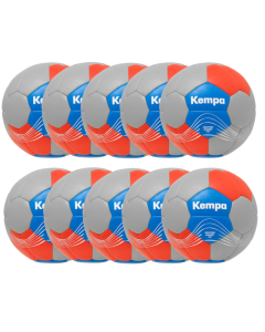 Kempa Spectrum Synergy Pro cool grau/sweden blau 10er Set + Ballbag