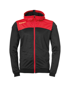 Kempa Emotion 2.0 Kapuzenjacke schwarz/rot/gelb