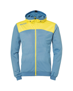 Kempa Emotion 2.0 Kapuzenjacke dove blau/limonengelb