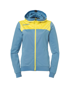 Kempa Emotion 2.0 Kapuzenjacke Women dove blau/limonengelb