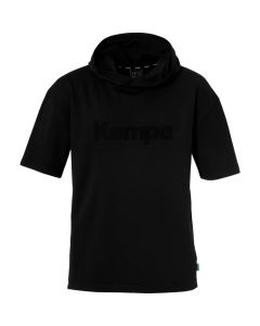 Kempa BLACK & WHITE Hood Shirt schwarz