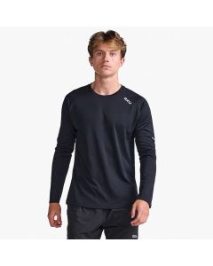 2XU Mens Aero Laufshirt black/silver reflective
