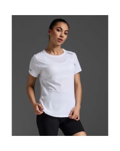 2XU Womens Aero Tee white/silver reflective