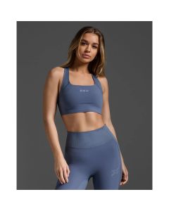 2XU Womens Longline bra - indigo/blue stone
