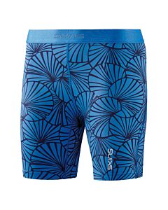 Skins DNAmic Womens Shorts (graphic sunfeather blue)