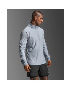 2XU Mens Aero 1/2 Zip - weathervane/black reflective