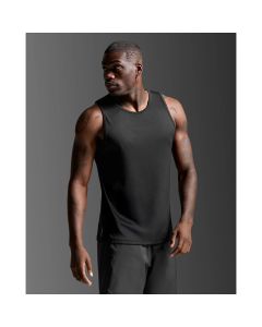 2XU Mens Aero Mesh Tank Laufshirt black/silver reflective