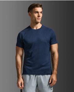 2XU Mens Aero Mesh Tee - midnight/silver reflective