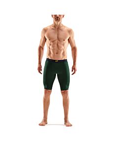 Skins Mens 5-Series Half Tights (green/grey)
