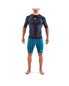 Skins Mens 1-Series Short Sleeve Top (navy blue)