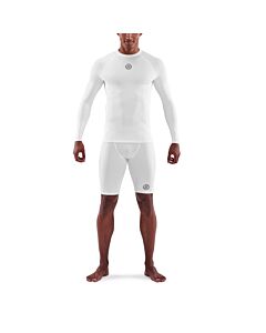 Skins Mens 1-Series Compression Long Sleeve Top (white)