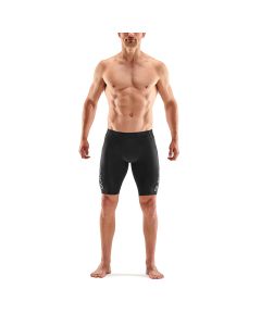 Skins Mens 3-Series Half Tights 400 (black/yellow)