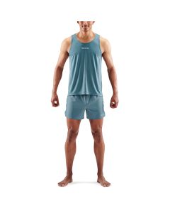 Skins 3-Series Mens Running Singlet (blue grey)