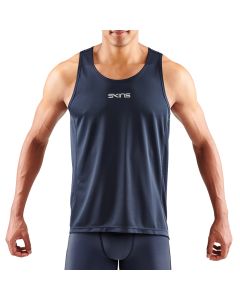 Skins 3-Series Mens Running Singlet (navy blue)