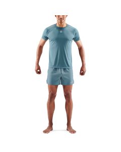 Skins Mens 3-Series Short Sleeve Top (blue grey)