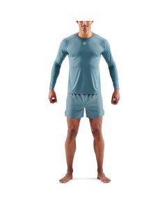 Skins Mens 3-Series Long Sleeve Top (blue grey)