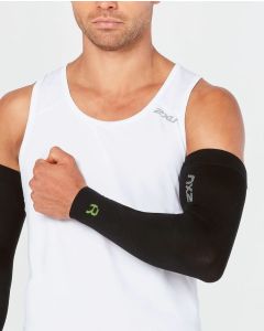 2XU Unisex Recovery Flex Arm Sleeves - black/nero