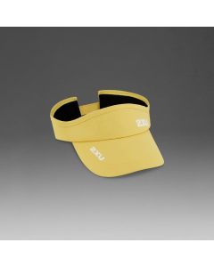 2XU Unisex Run Visor- pixel lemon/white