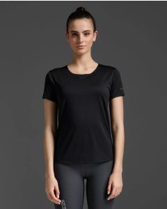 2XU Womens Light Speed Tech Tee - black/black reflective