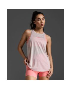 2XU Womens ReLight Tank - moon/pink glow