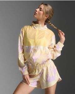 2XU Womens Aero Sheer Windbreaker pixel lemon/white reflective