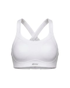 2XU Womens Light Speed High Impact Bra - white/silver reflective