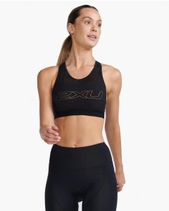 2XU Womens Aero Tri Medium Impact Bra black/white
